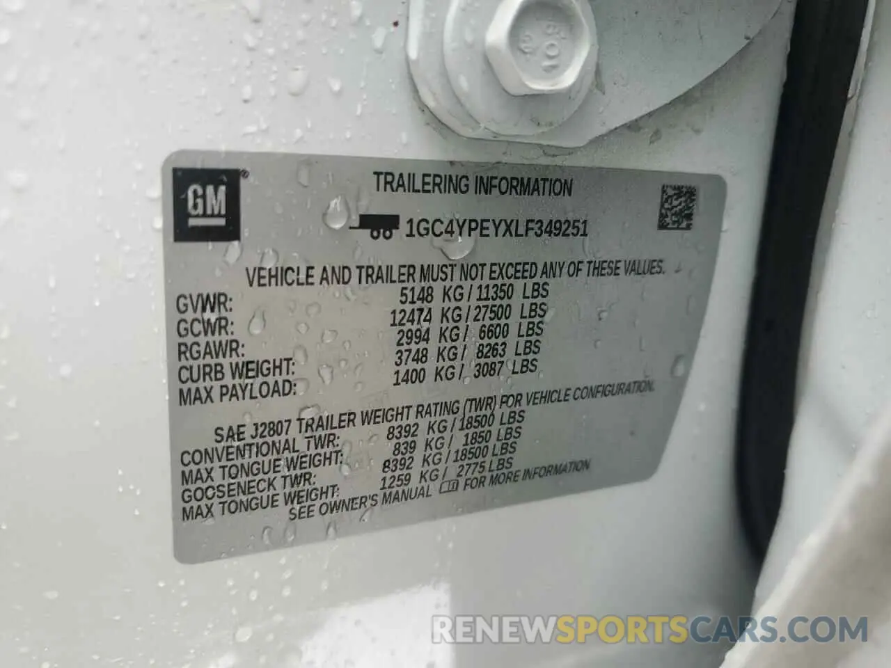 12 Photograph of a damaged car 1GC4YPEYXLF349251 CHEVROLET ALL Models 2020