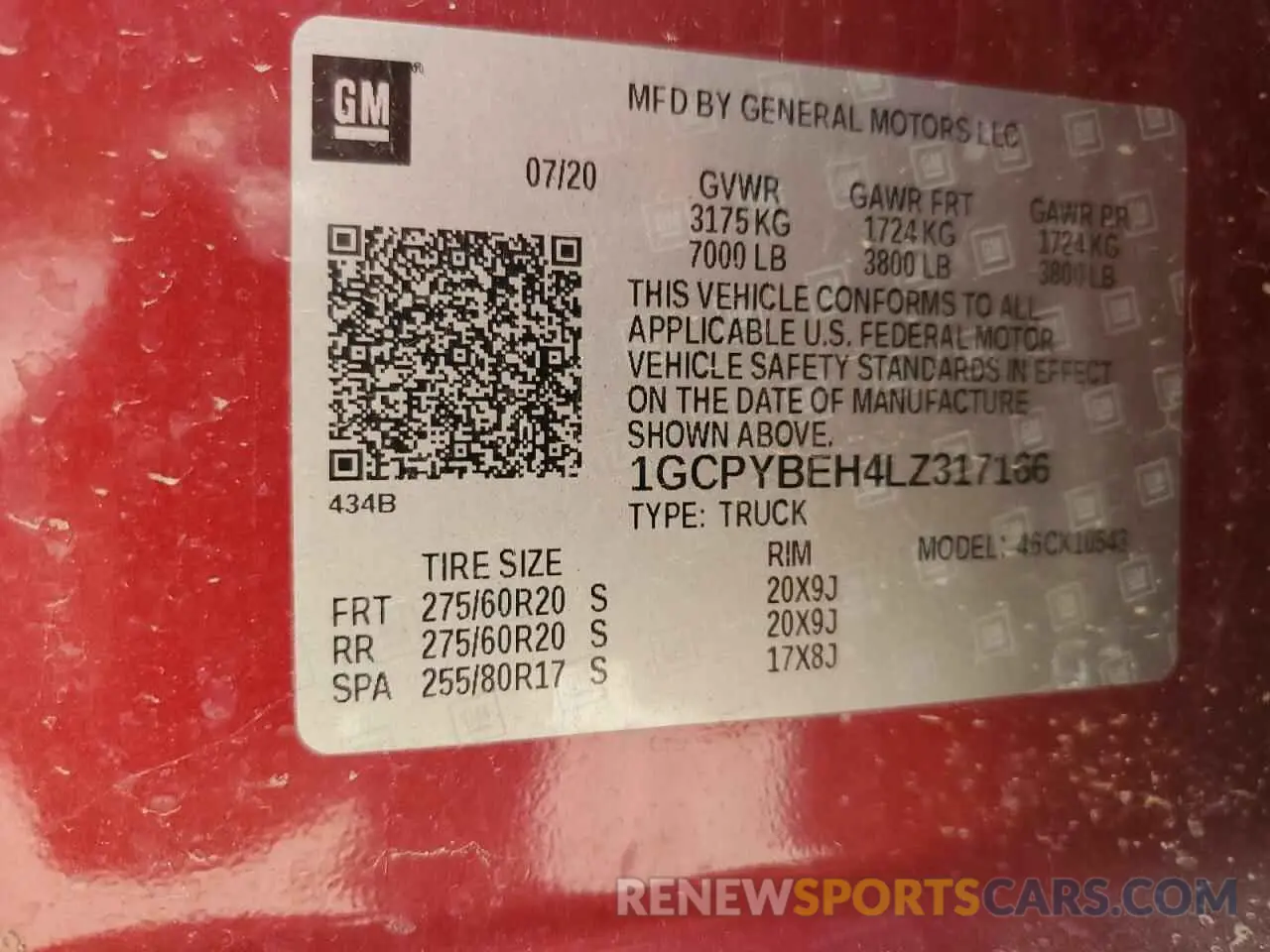 12 Photograph of a damaged car 1GCPYBEH4LZ317166 CHEVROLET ALL Models 2020