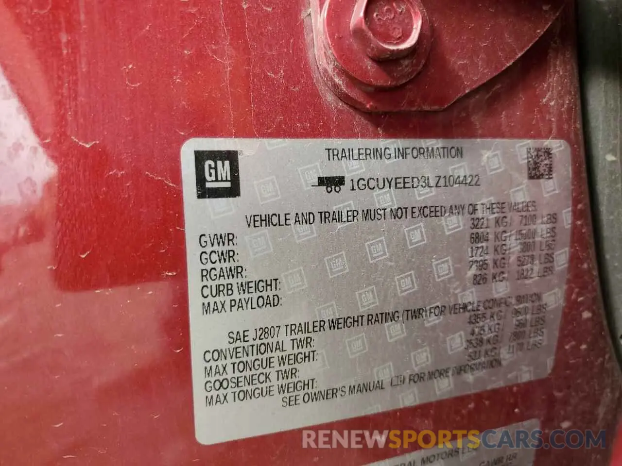 12 Photograph of a damaged car 1GCUYEED3LZ104422 CHEVROLET ALL Models 2020