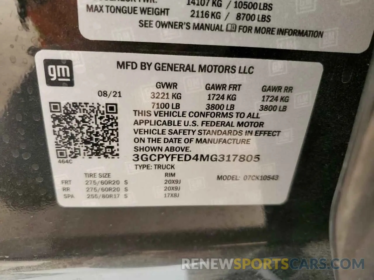 12 Photograph of a damaged car 3GCPYFED6LG230728 CHEVROLET ALL Models 2020