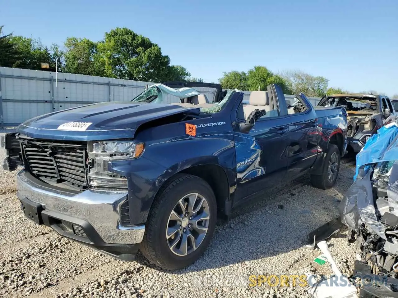 1 Photograph of a damaged car 1GCPWCED6MZ204796 CHEVROLET ALL Models 2021