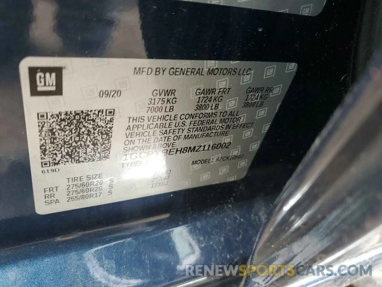 12 Photograph of a damaged car 1GCPYBEH8MZ116002 CHEVROLET ALL Models 2021