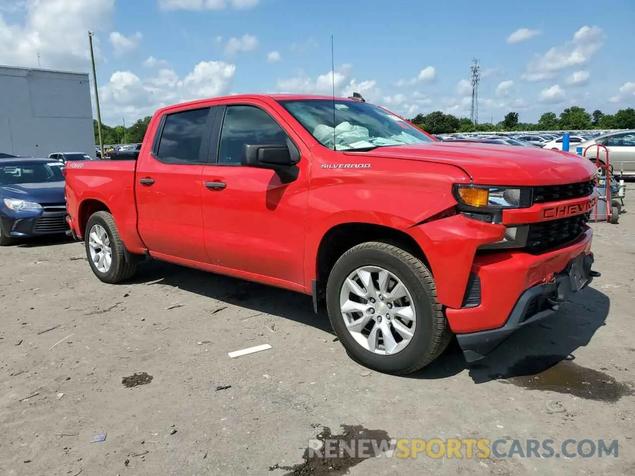 4 Photograph of a damaged car 1GCPYBEK0MZ343390 CHEVROLET ALL Models 2021