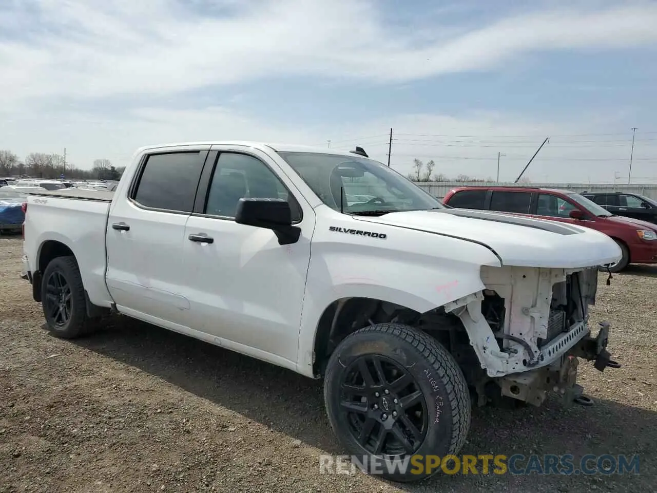 4 Photograph of a damaged car 1GCPYBEK1MZ272989 CHEVROLET ALL Models 2021