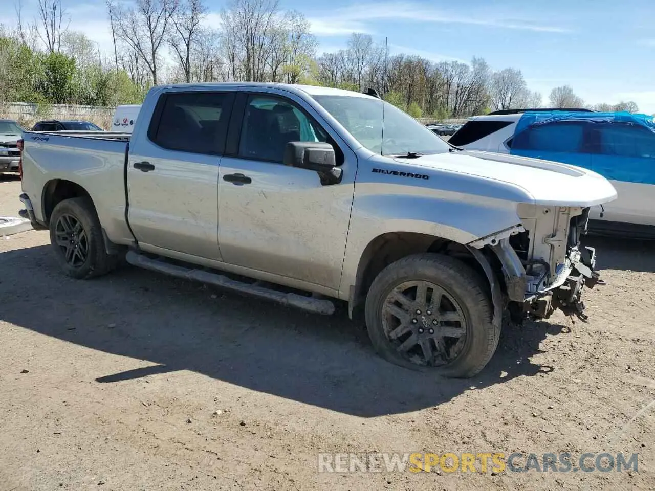 4 Photograph of a damaged car 1GCPYBEKXMZ422159 CHEVROLET ALL Models 2021