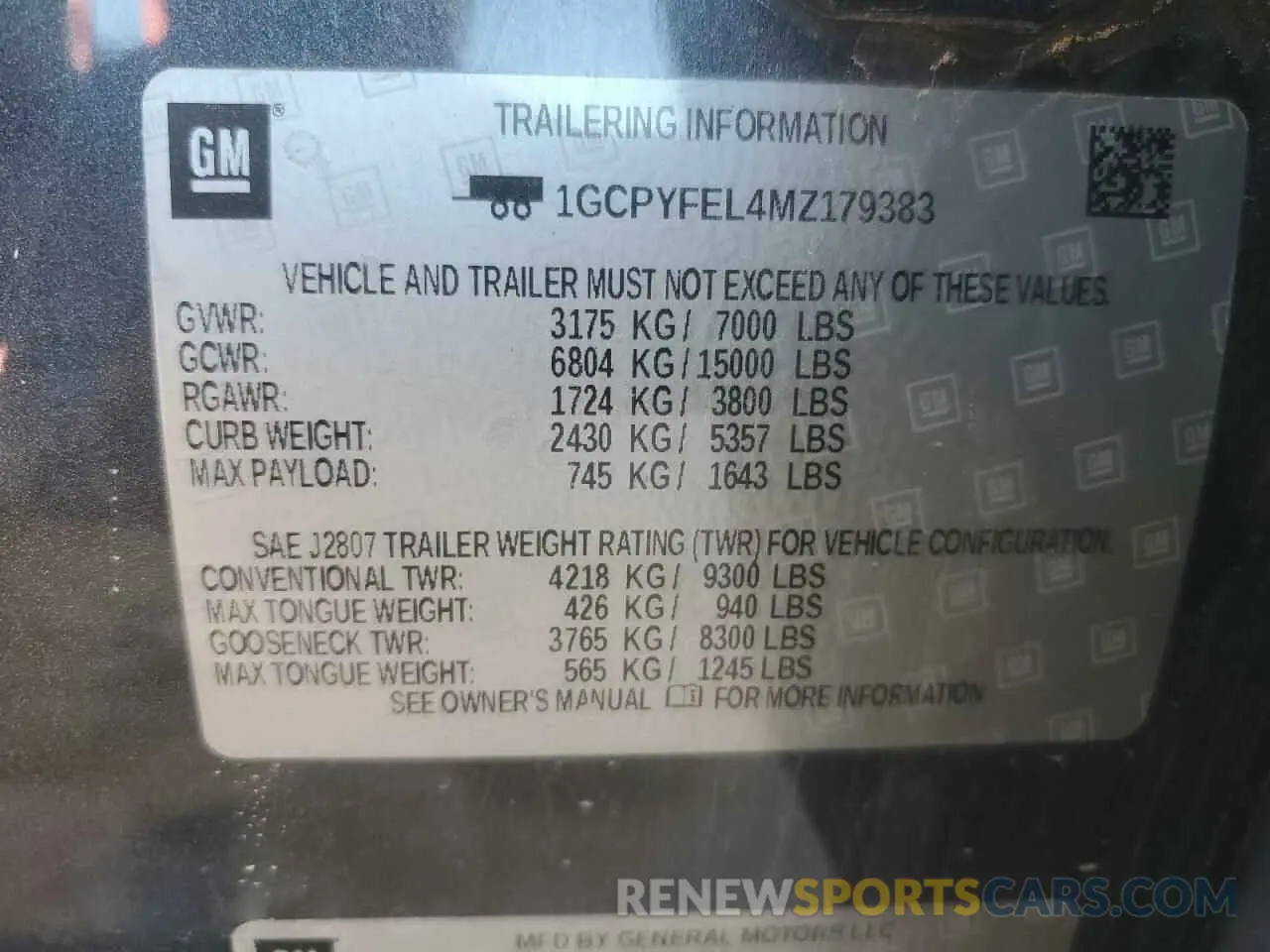12 Photograph of a damaged car 1GCPYFEL4MZ179383 CHEVROLET ALL Models 2021