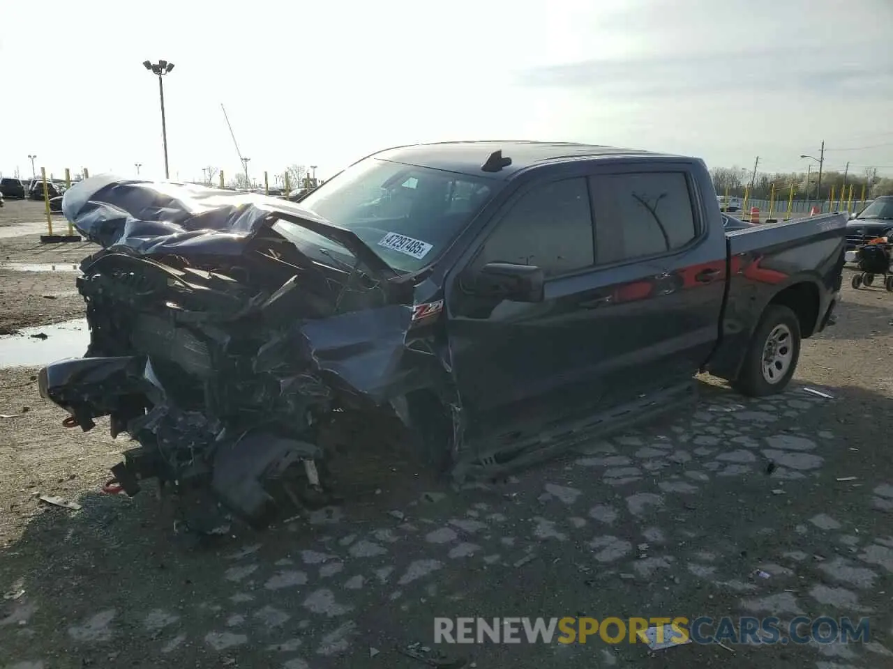 1 Photograph of a damaged car 1GCPYFELXMZ117437 CHEVROLET ALL Models 2021