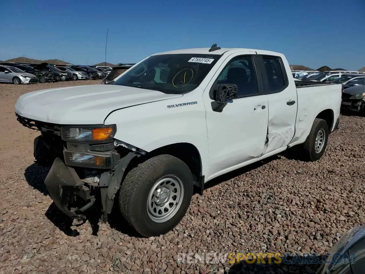 1 Photograph of a damaged car 1GCRWAEHXMZ136132 CHEVROLET ALL Models 2021