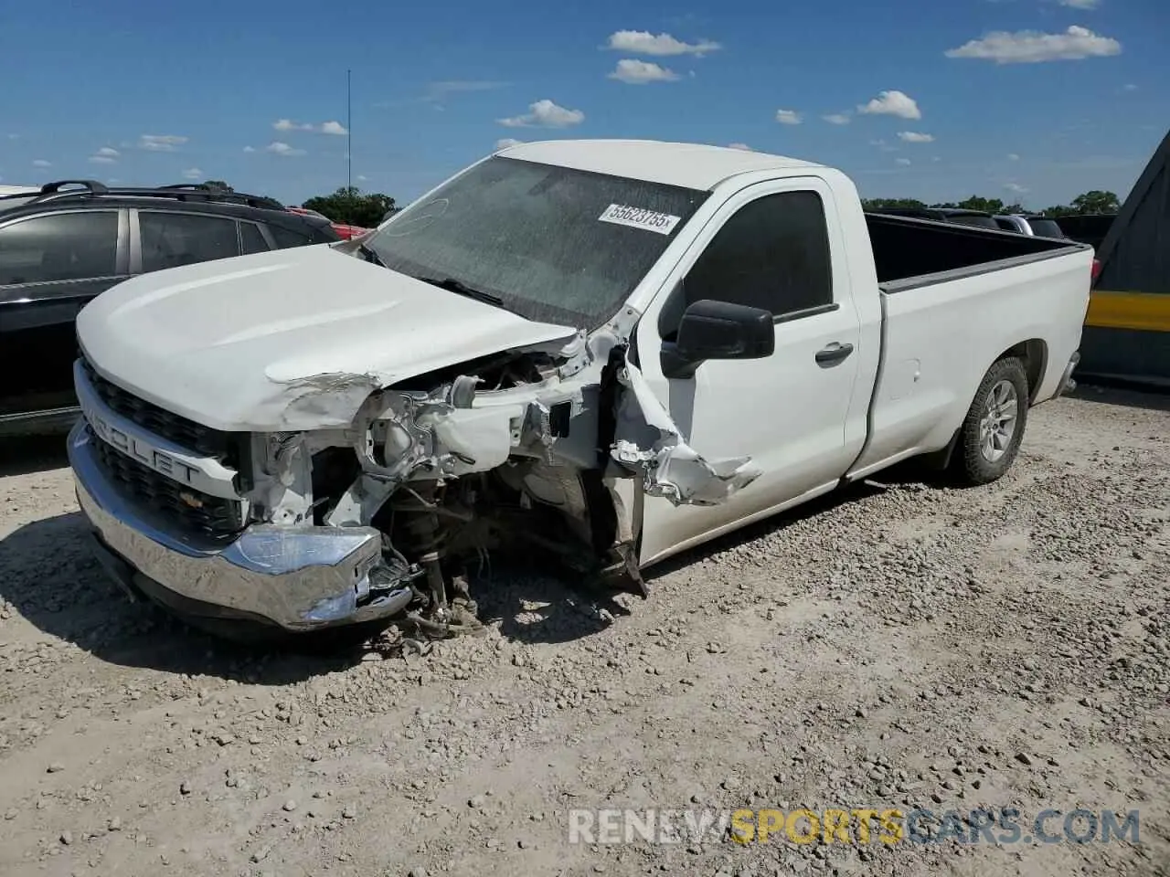 1 Photograph of a damaged car 3GCNWAEFXMG250967 CHEVROLET ALL Models 2021