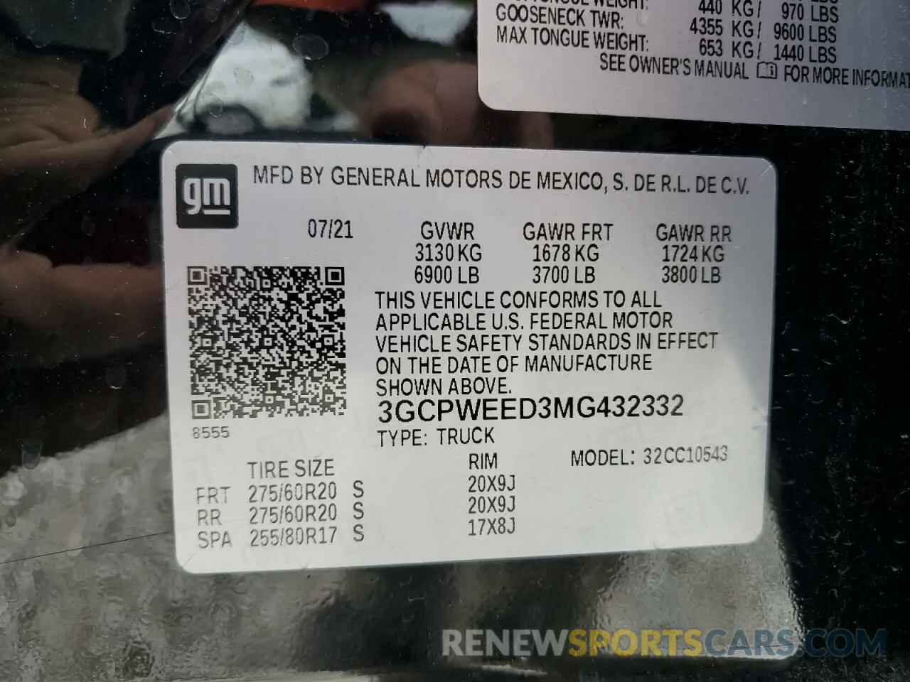 12 Photograph of a damaged car 3GCPWEED3MG432332 CHEVROLET ALL Models 2021