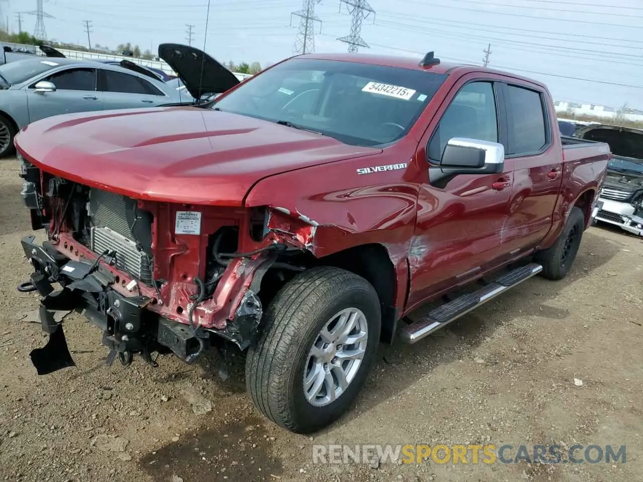 1 Photograph of a damaged car 3GCPYDEK4MG443990 CHEVROLET ALL Models 2021