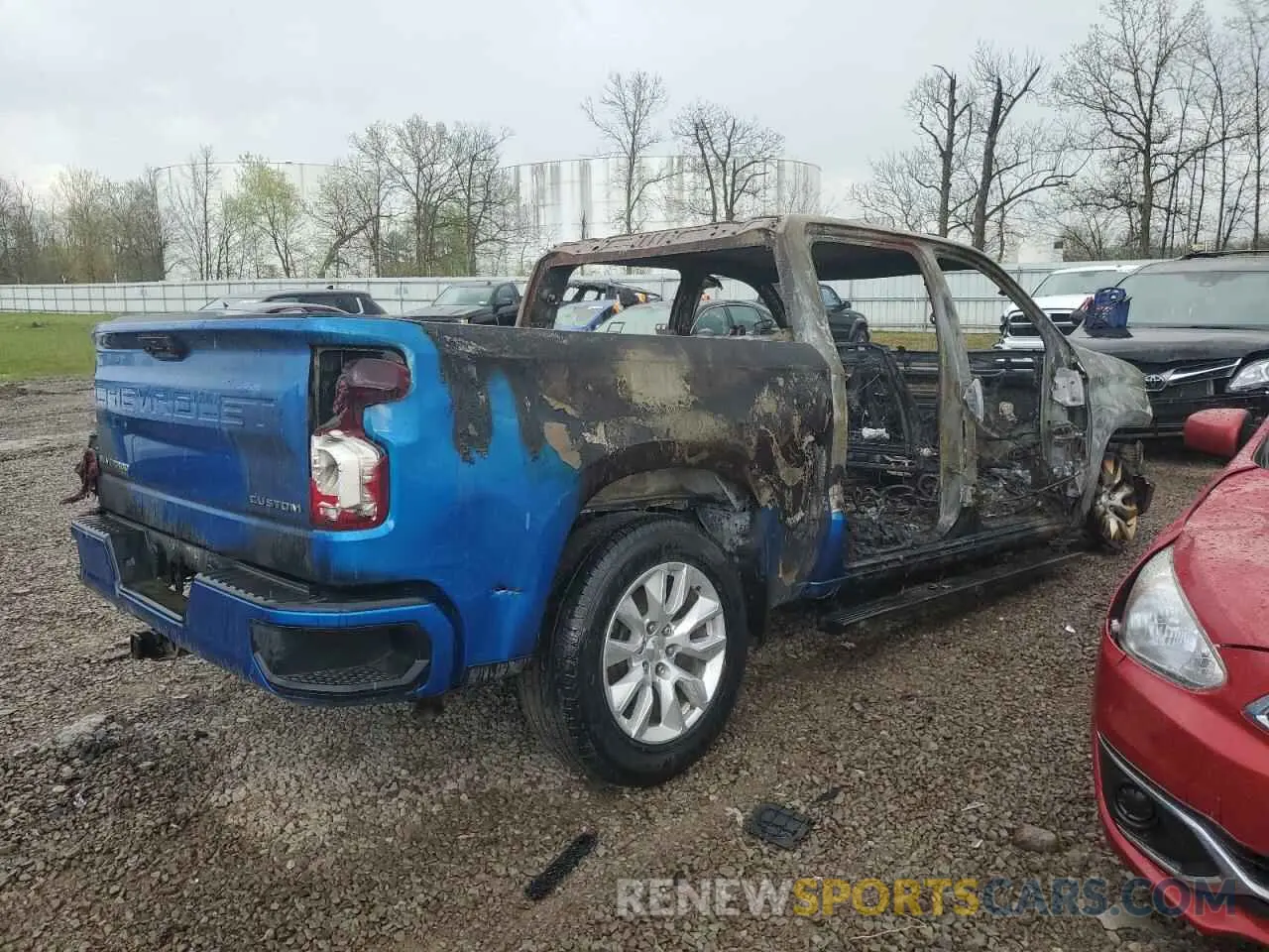 3 Photograph of a damaged car 1GCPDBEK1NZ587403 CHEVROLET ALL Models 2022