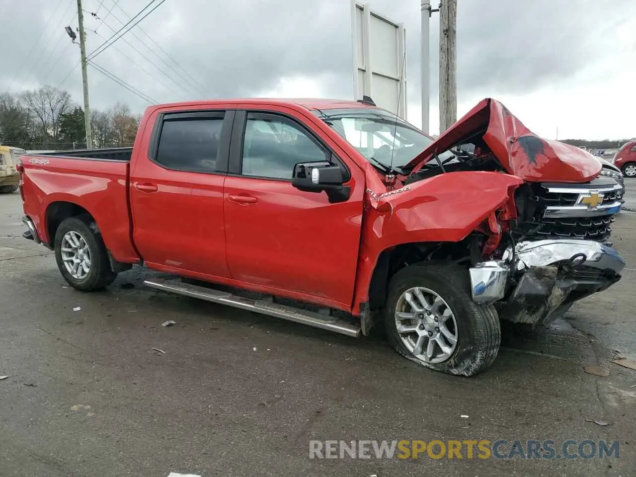 4 Photograph of a damaged car 1GCPDDEK0NZ524093 CHEVROLET ALL Models 2022