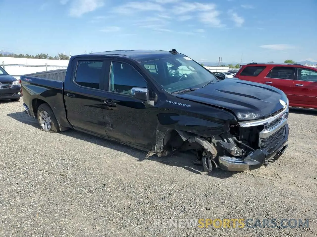 4 Photograph of a damaged car 1GCPDDEK1NZ643268 CHEVROLET All Models 2022