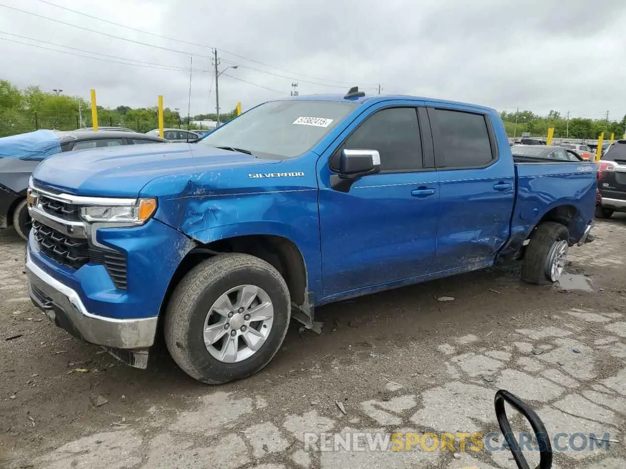 1 Photograph of a damaged car 1GCPDDEK9NZ591579 CHEVROLET ALL Models 2022