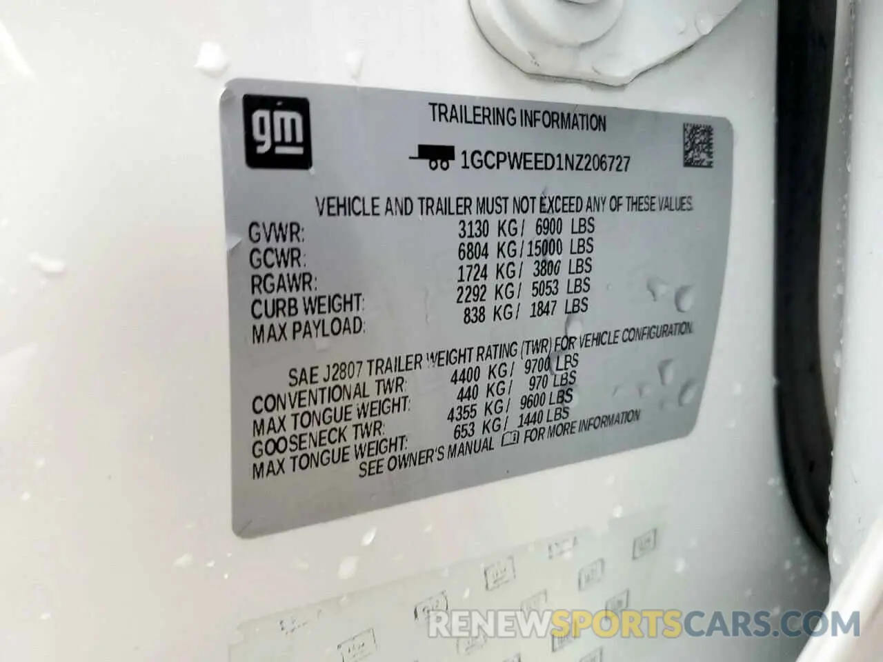 12 Photograph of a damaged car 1GCPWEED1NZ206727 CHEVROLET ALL Models 2022