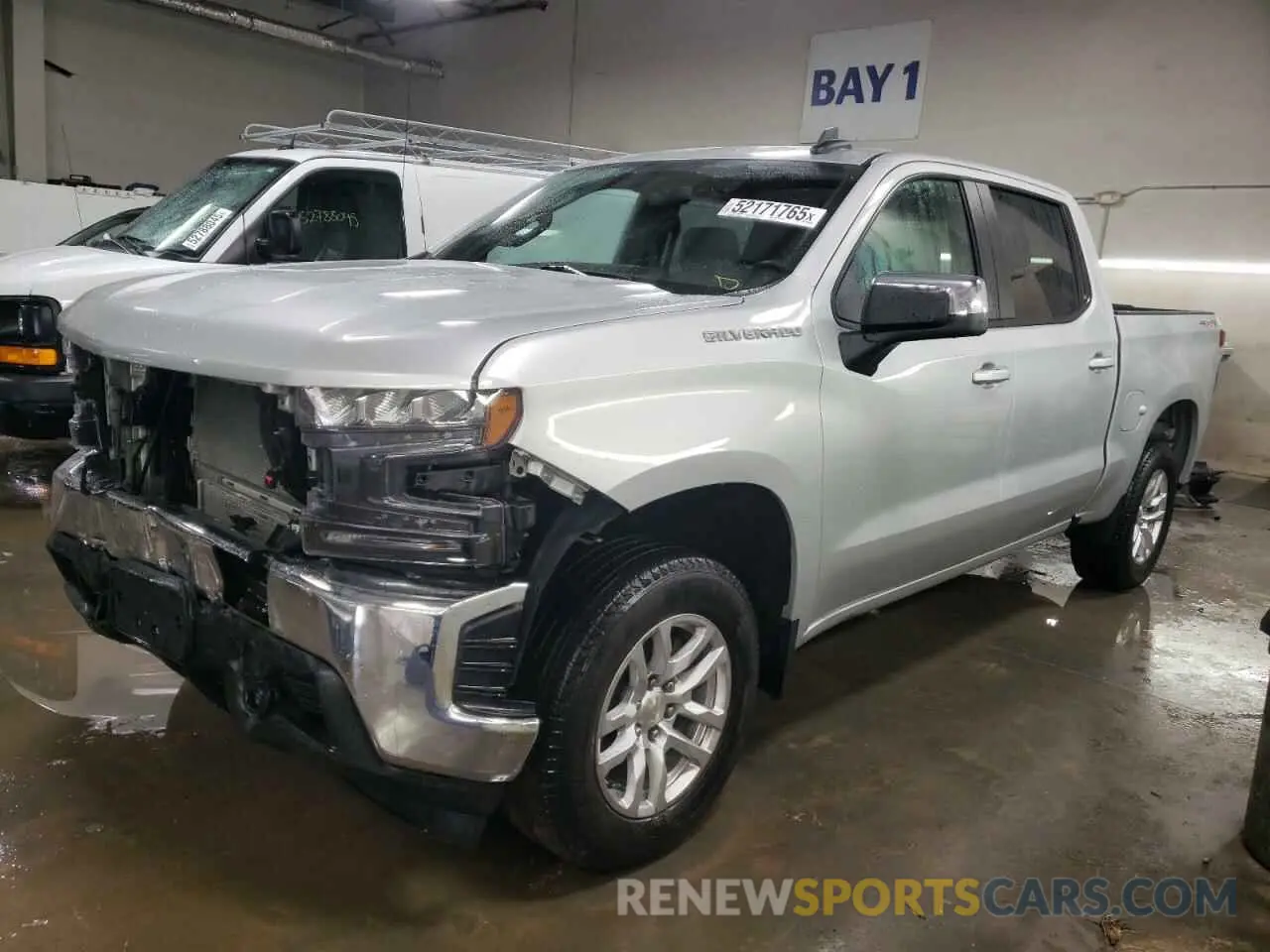 1 Photograph of a damaged car 1GCPYDEK6NZ131722 CHEVROLET ALL Models 2022