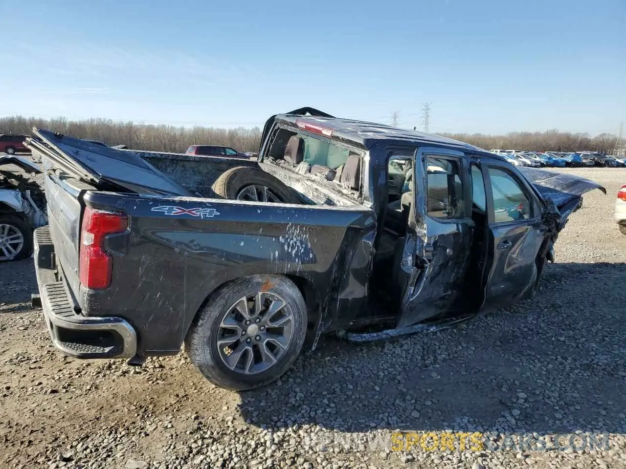 3 Photograph of a damaged car 1GCPYJEK1NZ102885 CHEVROLET ALL Models 2022