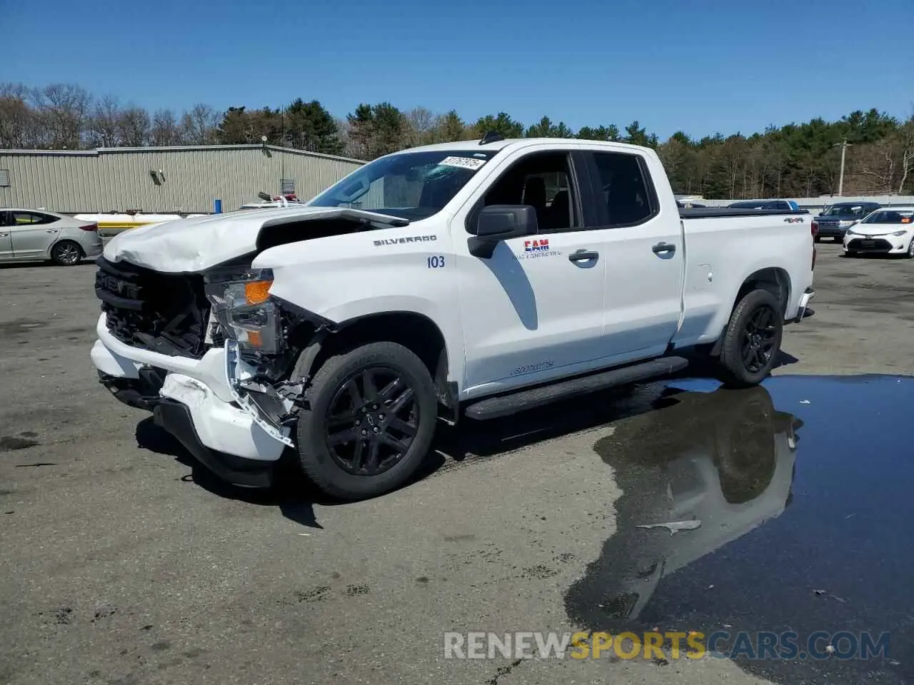 1 Photograph of a damaged car 1GCRDBEK9NZ642835 CHEVROLET ALL Models 2022