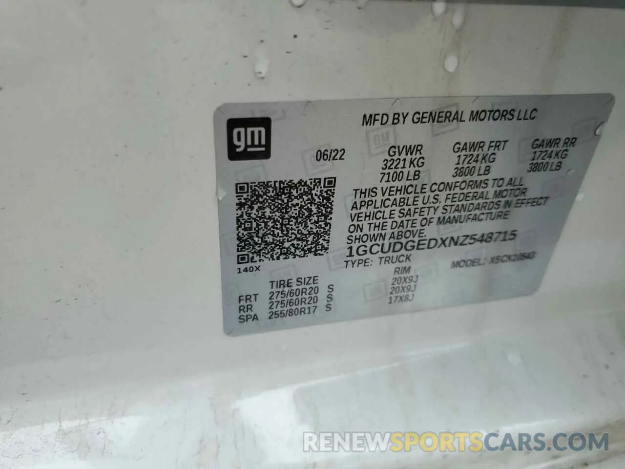 12 Photograph of a damaged car 1GCUDGEDXNZ548715 CHEVROLET ALL Models 2022