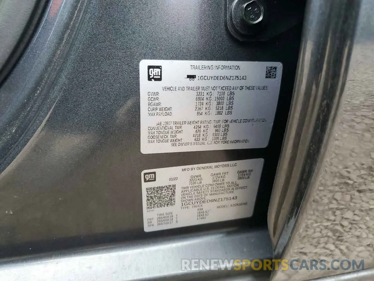 13 Photograph of a damaged car 1GCUYDED6NZ175143 CHEVROLET ALL Models 2022