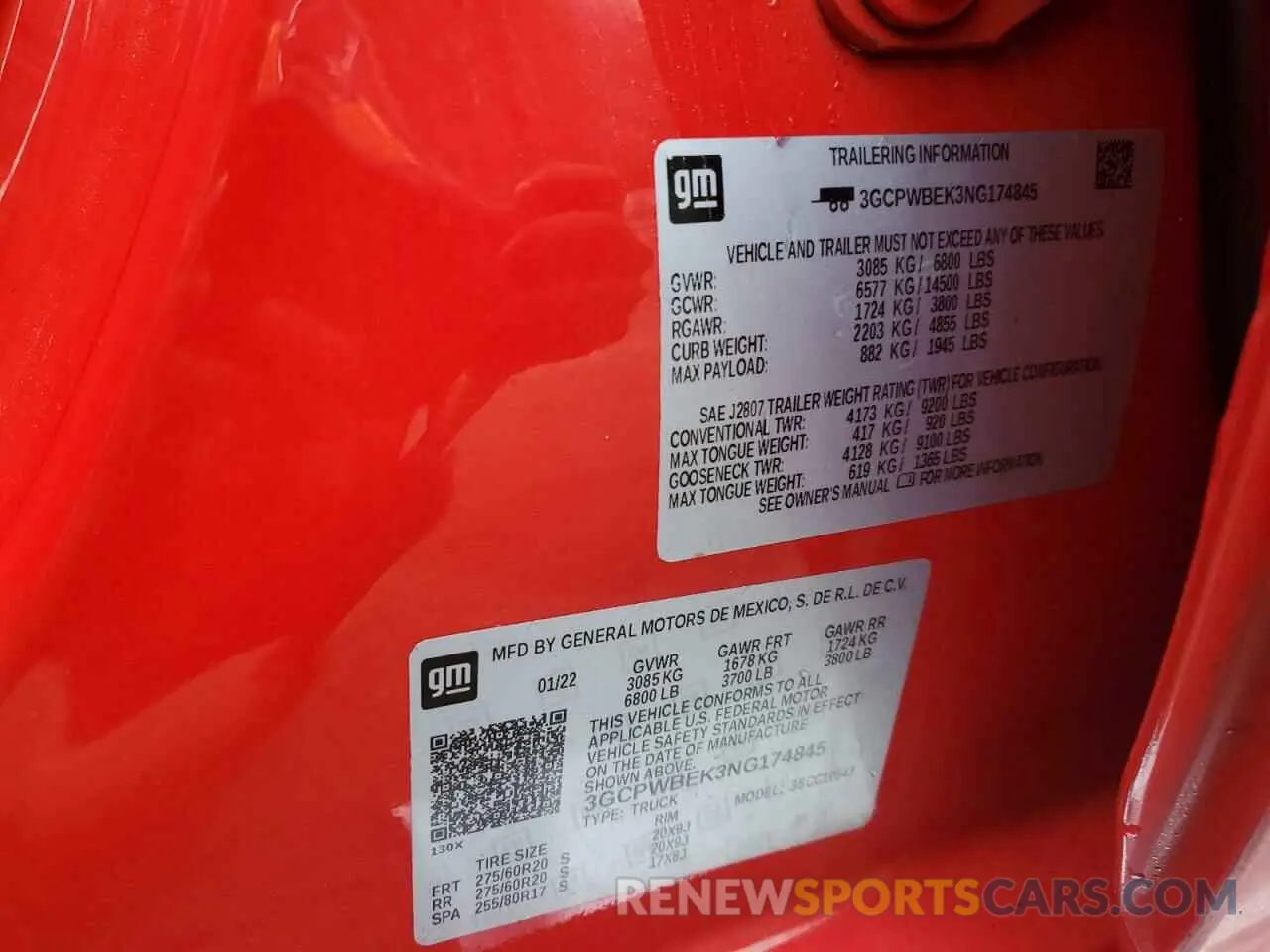 14 Photograph of a damaged car 3GCPWBEK3NG174845 CHEVROLET ALL Models 2022