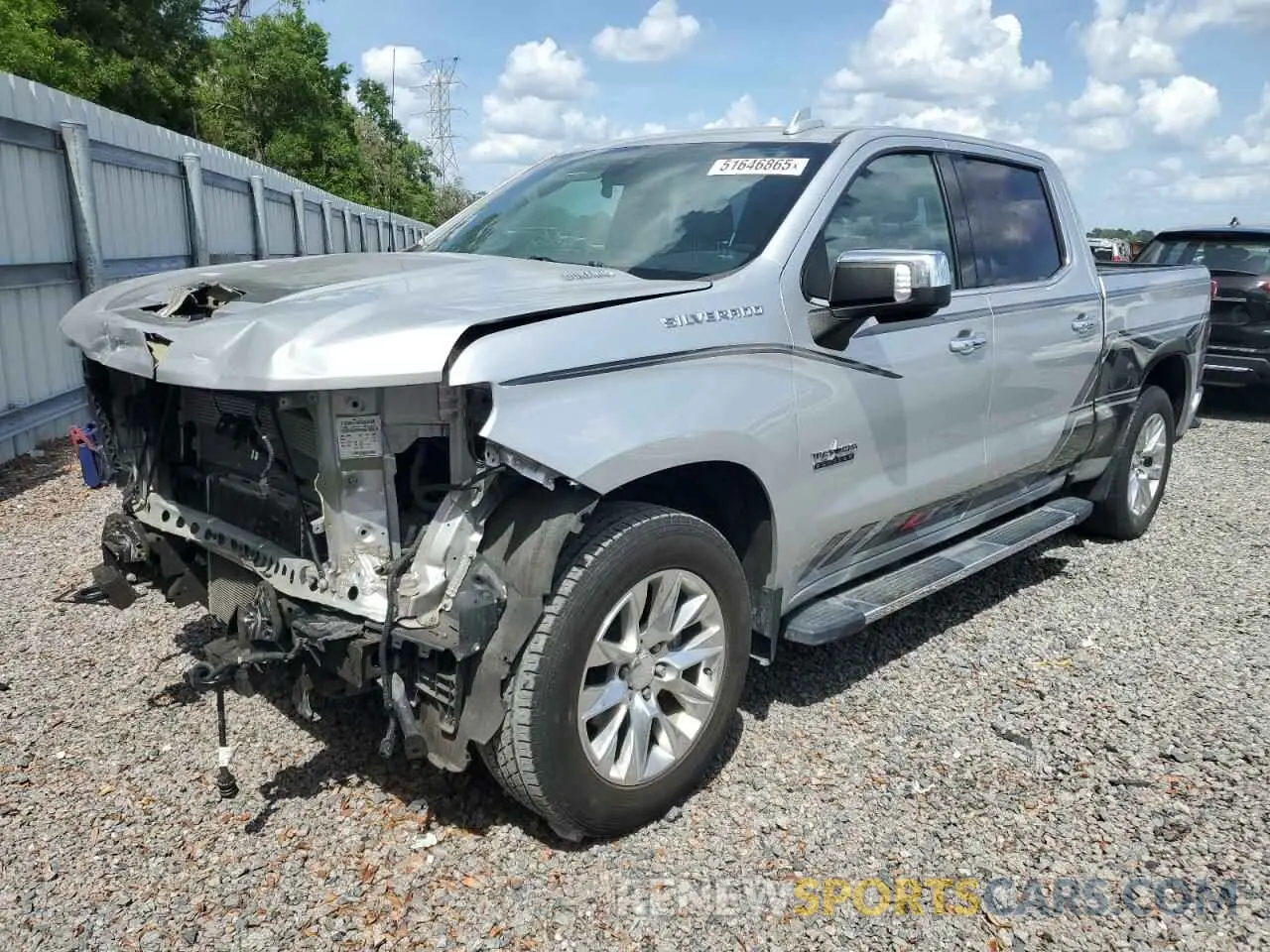 1 Photograph of a damaged car 3GCPWEET7NG135329 CHEVROLET ALL Models 2022