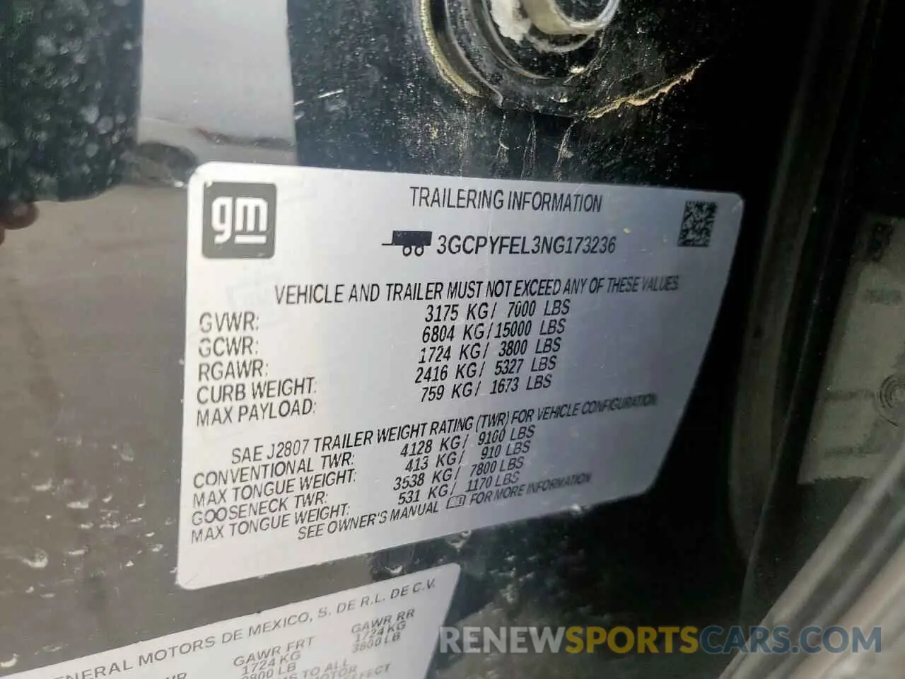 12 Photograph of a damaged car 3GCPYFEL3NG173236 CHEVROLET ALL Models 2022