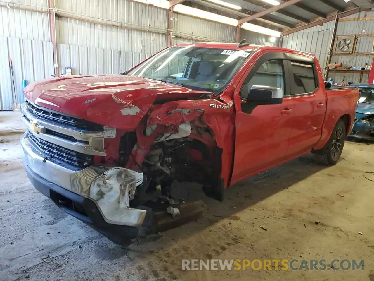 1 Photograph of a damaged car 3GCPYJEK6NG109508 CHEVROLET ALL Models 2022