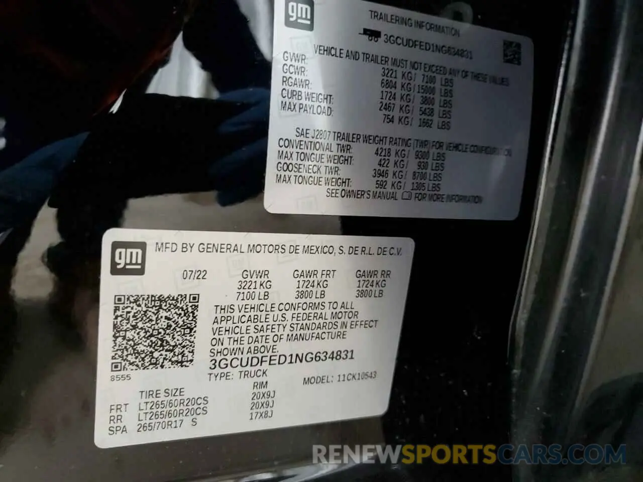 12 Photograph of a damaged car 3GCUDFED1NG634831 CHEVROLET ALL Models 2022