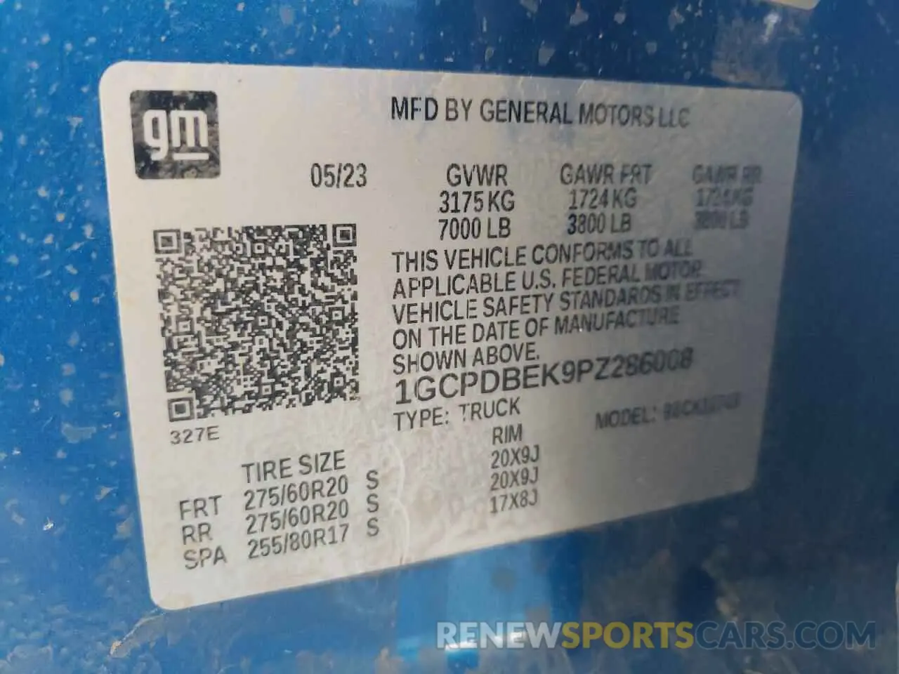 12 Photograph of a damaged car 1GCPDBEK9PZ286008 CHEVROLET ALL Models 2023