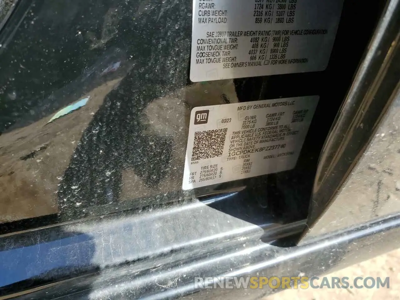 12 Photograph of a damaged car 1GCPDKEK8PZ237740 CHEVROLET ALL Models 2023