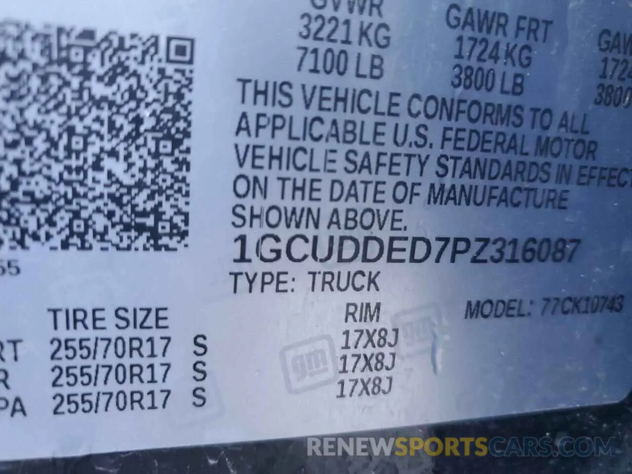 13 Photograph of a damaged car 1GCUDDED7PZ316087 CHEVROLET ALL Models 2023