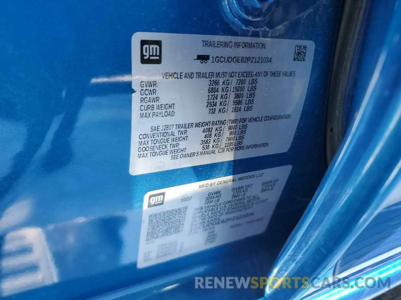 12 Photograph of a damaged car 1GCUDGE82PZ121034 CHEVROLET ALL Models 2023