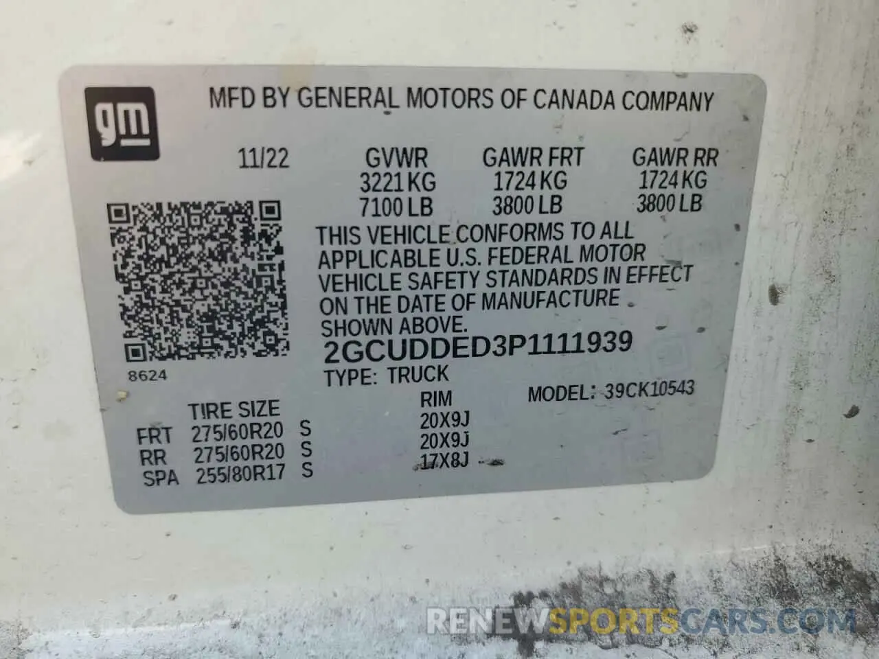 12 Photograph of a damaged car 2GCUDDED3P1111939 CHEVROLET ALL Models 2023