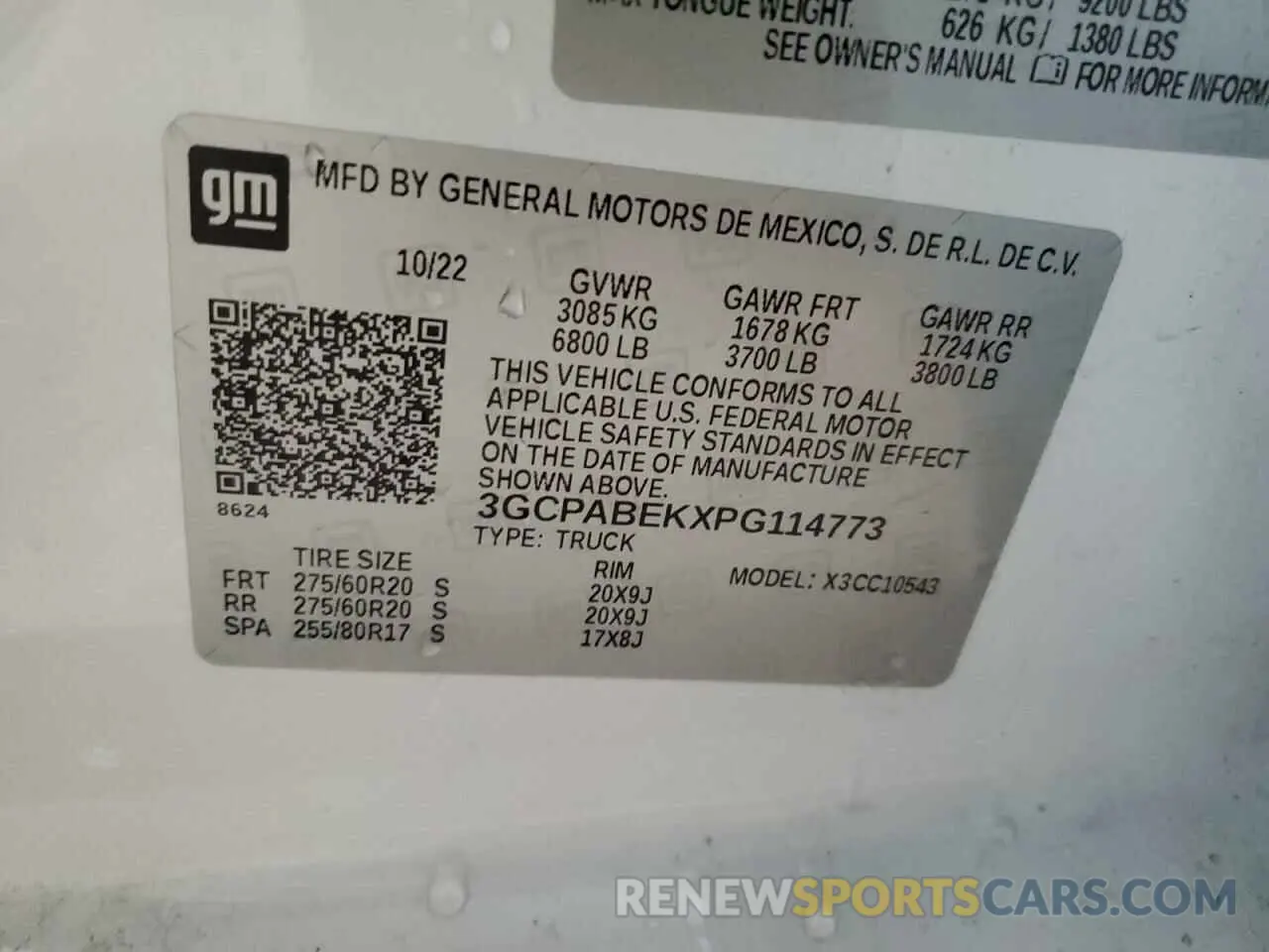 12 Photograph of a damaged car 3GCPABEKXPG114773 CHEVROLET ALL Models 2023