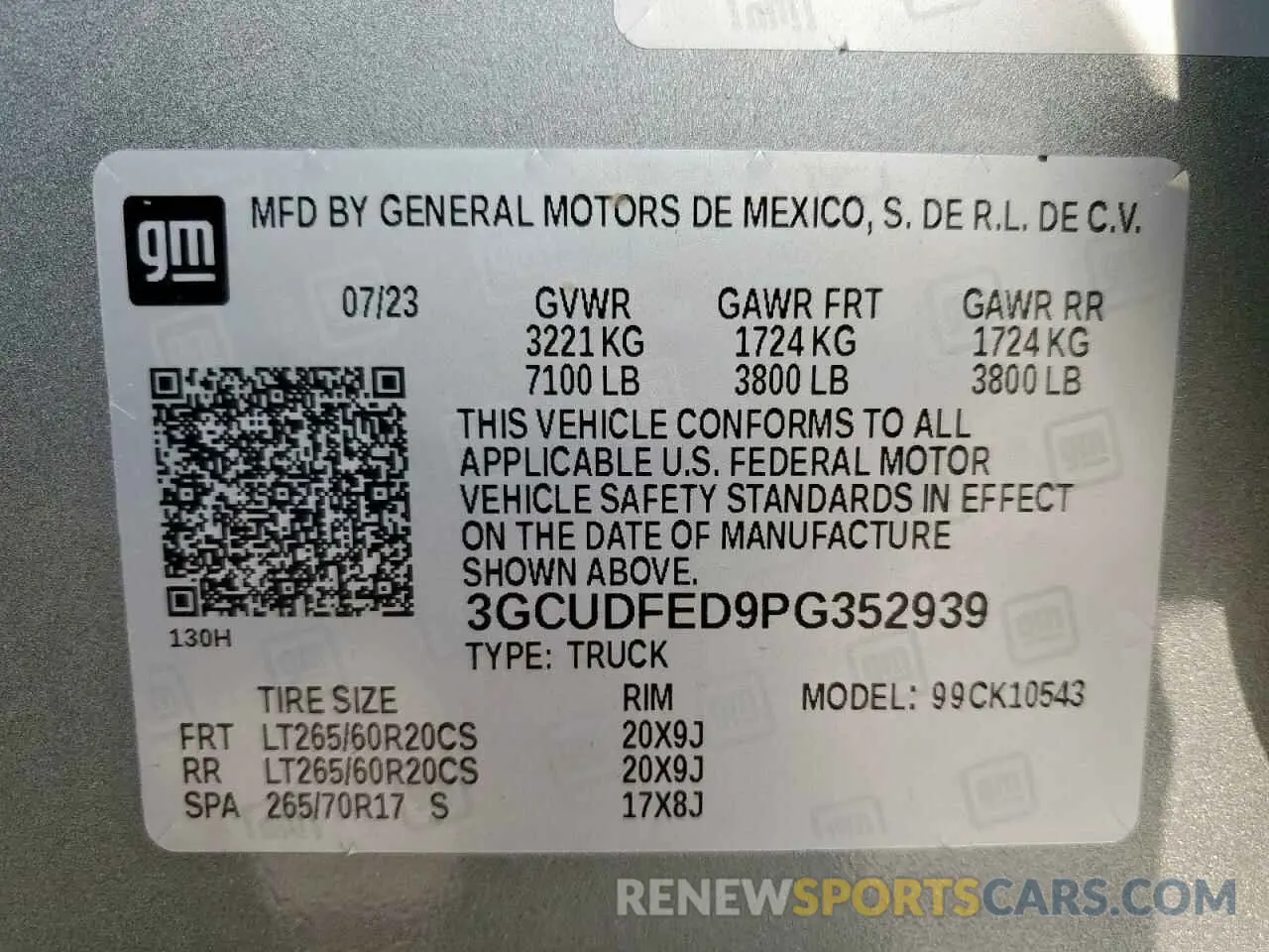 13 Photograph of a damaged car 3GCUDFED9PG352939 CHEVROLET ALL Models 2023