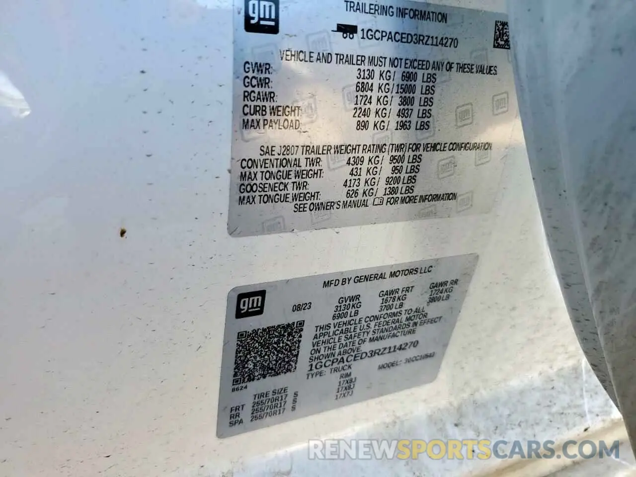 12 Photograph of a damaged car 1GCPACED3RZ114270 CHEVROLET ALL Models 2024