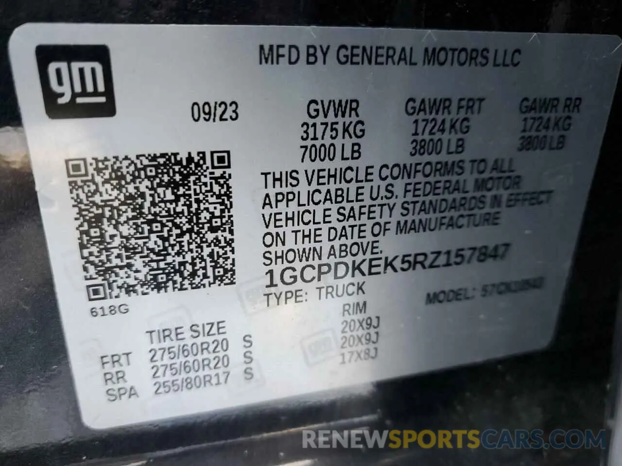 12 Photograph of a damaged car 1GCPDKEK5RZ157847 CHEVROLET ALL Models 2024