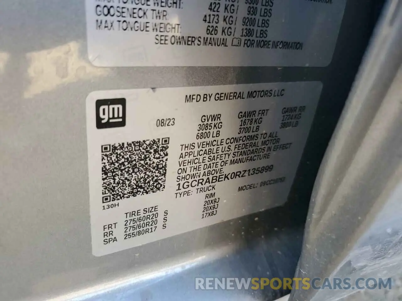 12 Photograph of a damaged car 1GCRABEK0RZ135899 CHEVROLET ALL Models 2024