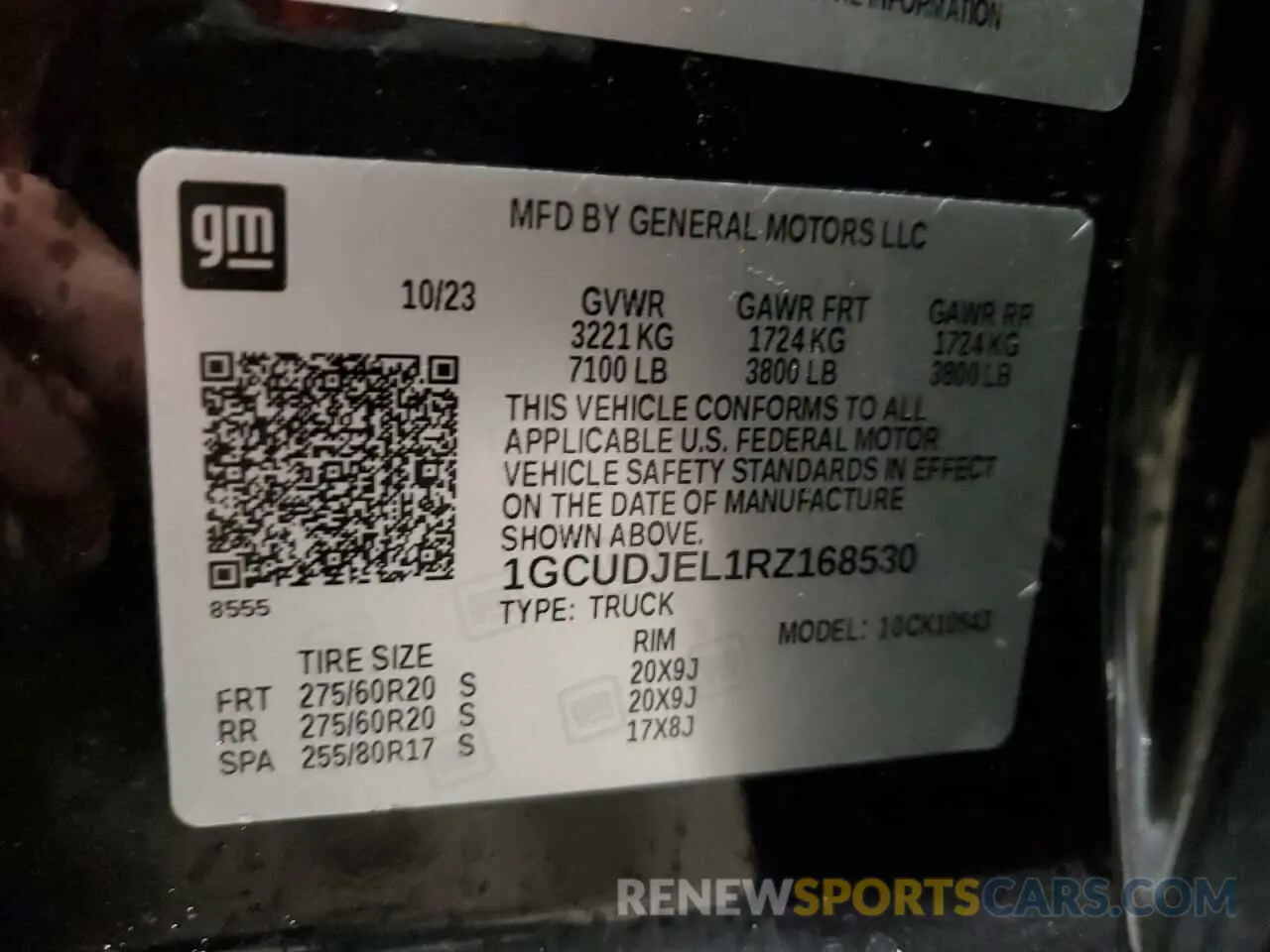 14 Photograph of a damaged car 1GCUDJEL1RZ168530 CHEVROLET ALL Models 2024