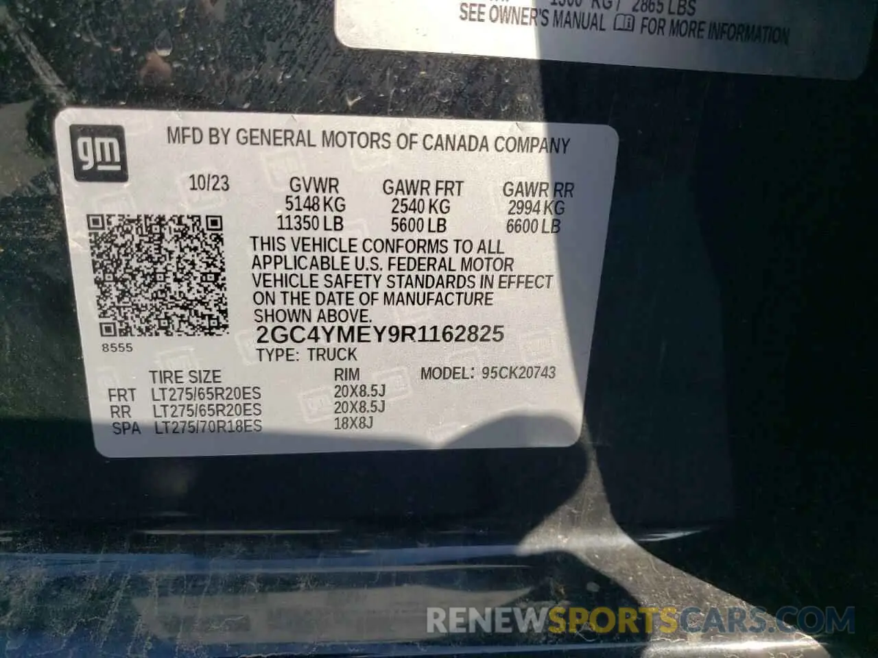 13 Photograph of a damaged car 2GC4YMEY9R1162825 CHEVROLET ALL Models 2024