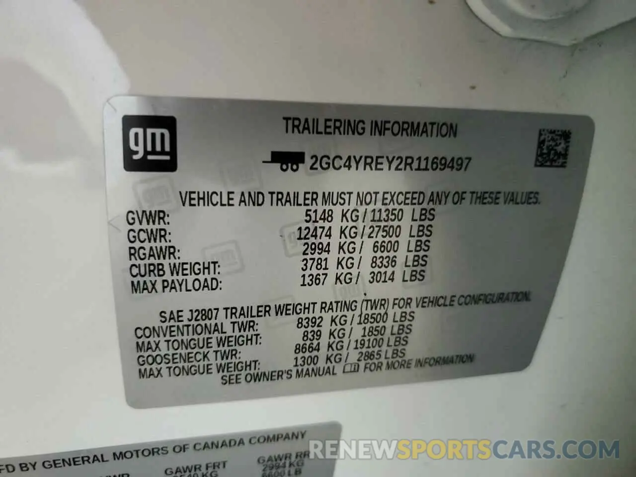 12 Photograph of a damaged car 2GC4YREY2R1169497 CHEVROLET ALL Models 2024