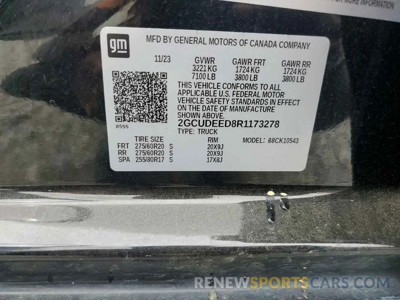 12 Photograph of a damaged car 2GCUDEED8R1173278 CHEVROLET ALL Models 2024