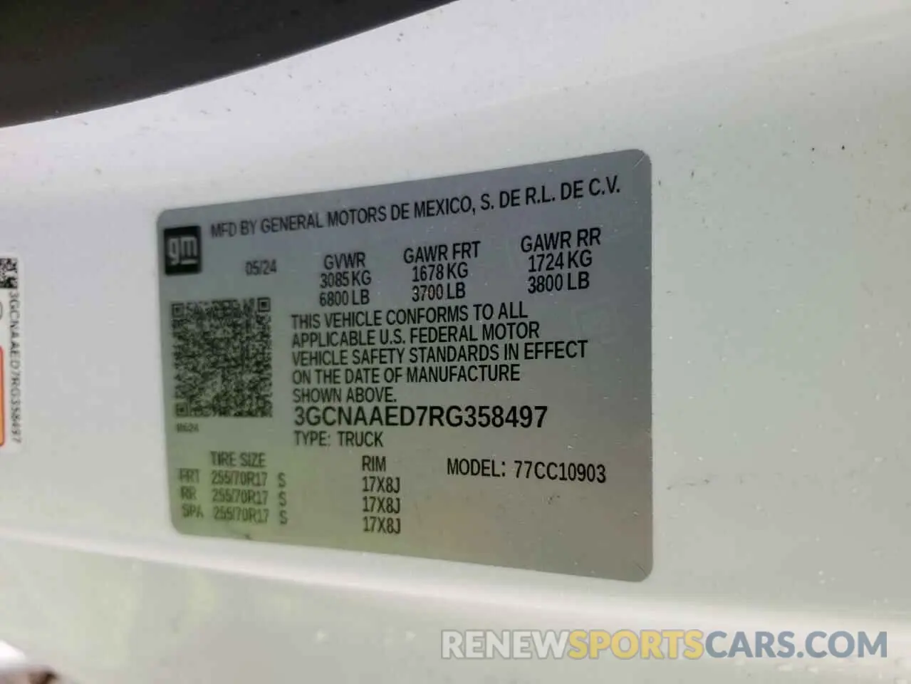 12 Photograph of a damaged car 3GCNAAED7RG358497 CHEVROLET ALL Models 2024