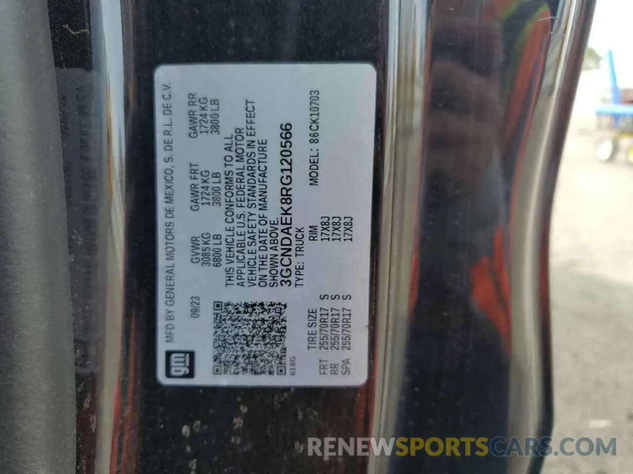 14 Photograph of a damaged car 3GCNDAEK8RG120566 CHEVROLET ALL Models 2024