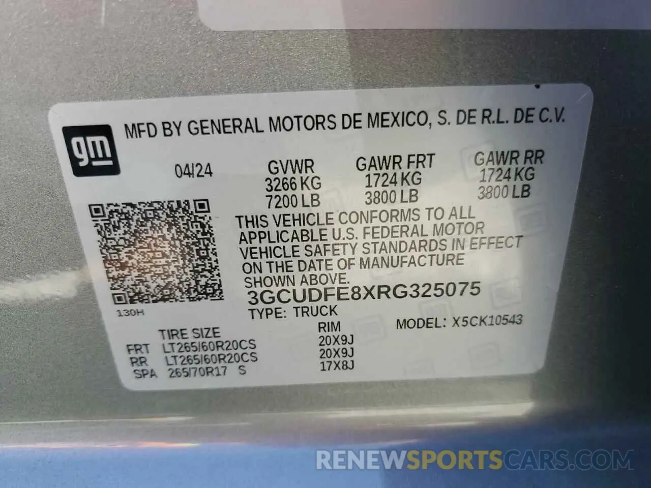 13 Photograph of a damaged car 3GCUDFE8XRG325075 CHEVROLET ALL Models 2024