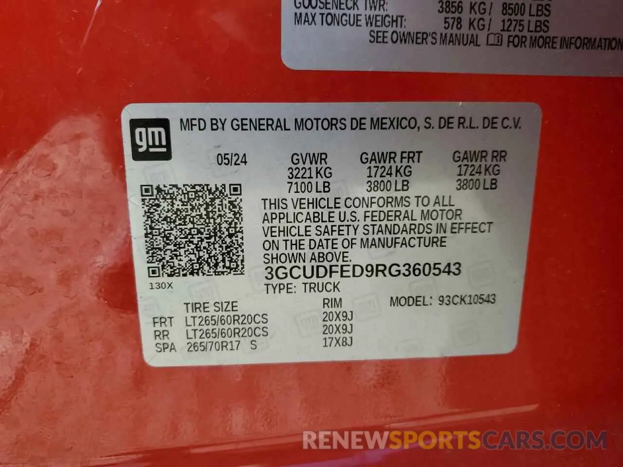 12 Photograph of a damaged car 3GCUDFED9RG360543 CHEVROLET ALL Models 2024
