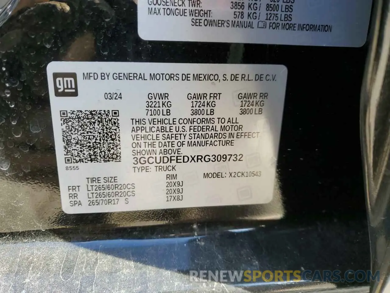 12 Photograph of a damaged car 3GCUDFEDXRG309732 CHEVROLET ALL Models 2024