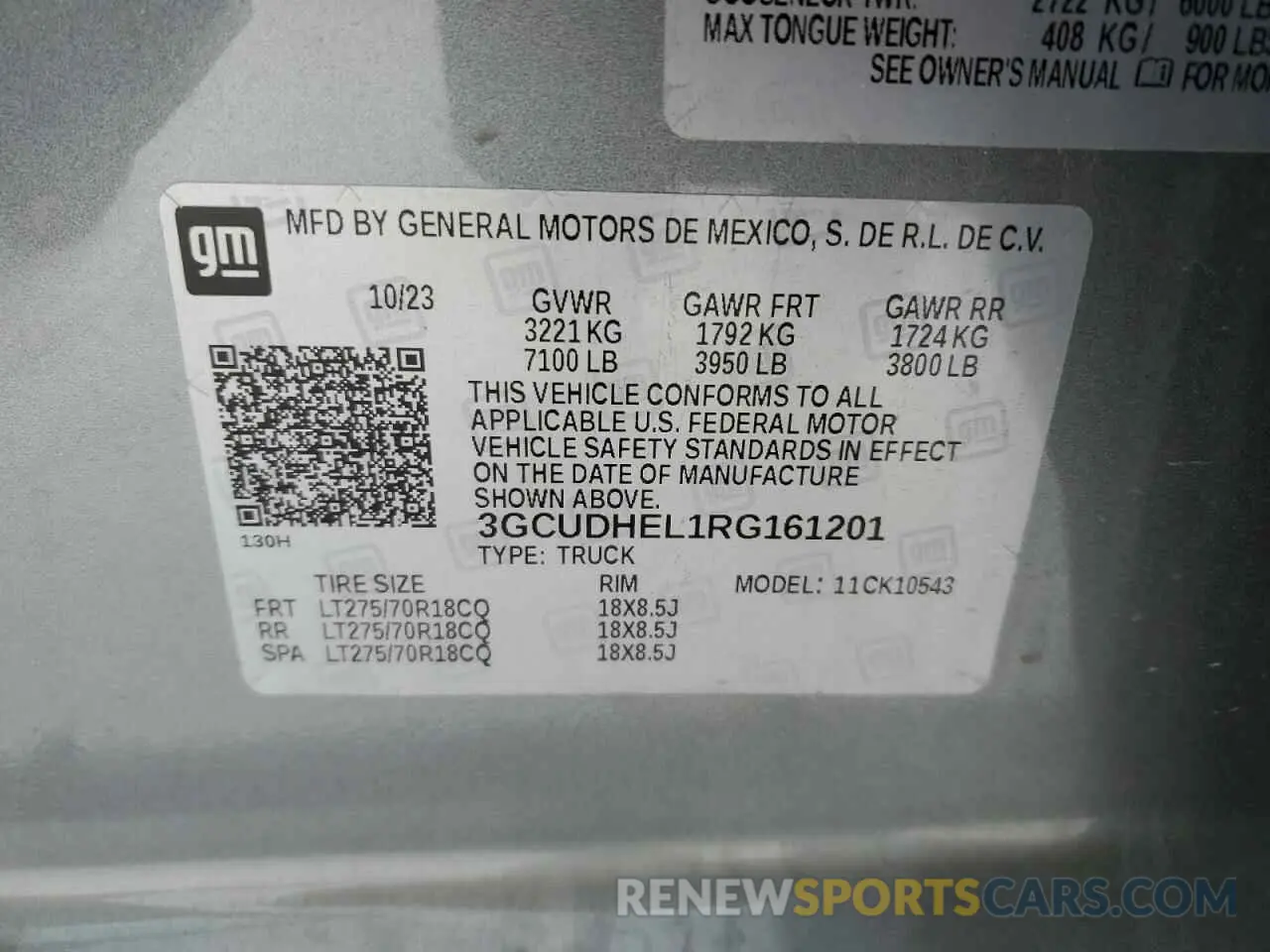 13 Photograph of a damaged car 3GCUDHEL1RG161201 CHEVROLET ALL Models 2024
